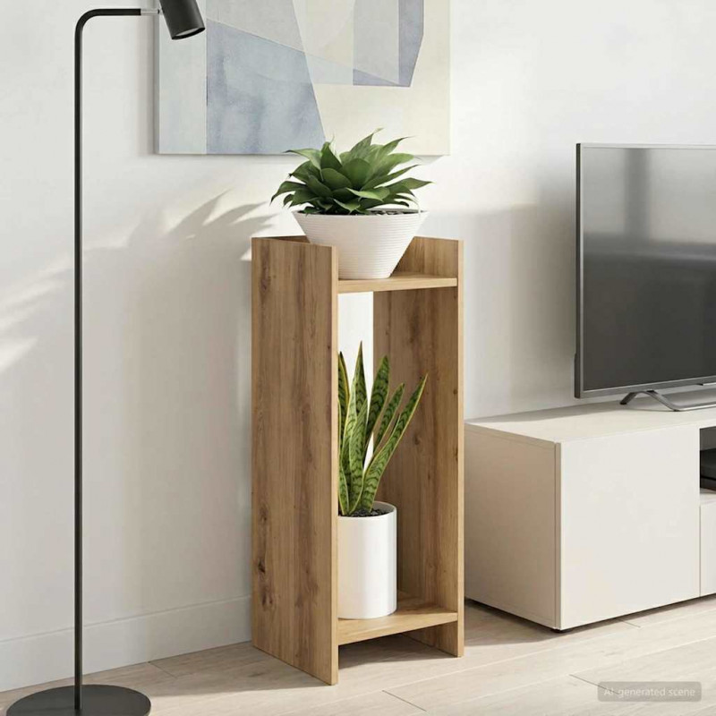 Stojak na rośliny 2 pcs Dąb Rzemieślniczy 30 x 30 x 80 cm