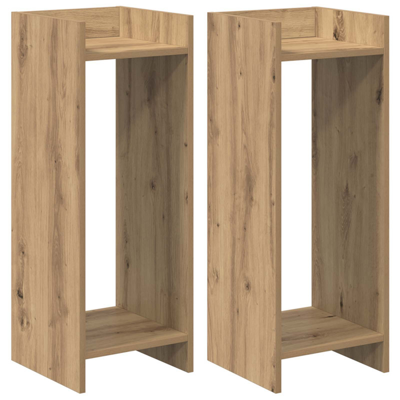 Stojak na rośliny 2 pcs Dąb Rzemieślniczy 30 x 30 x 80 cm