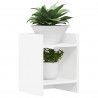 Stojak na rośliny z półką 2 pcs Biały 30 x 30 x 40 cm