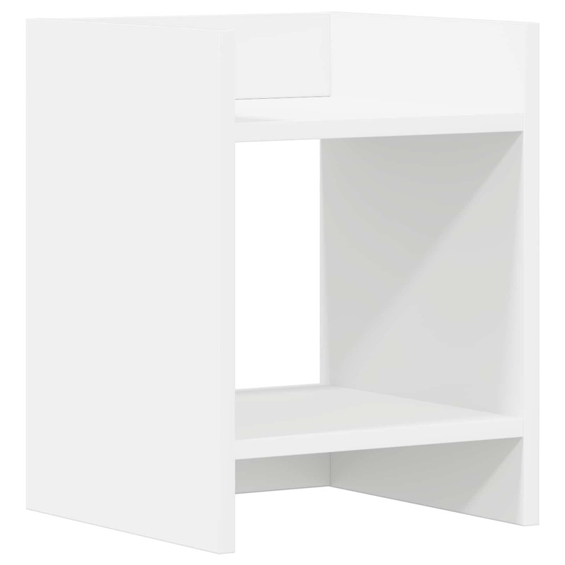 Stojak na rośliny z półką 2 pcs Biały 30 x 30 x 40 cm
