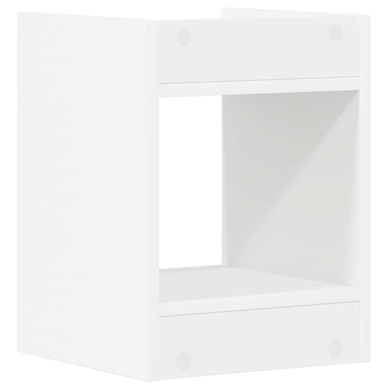 Stojak na rośliny z półką 2 pcs Biały 30 x 30 x 40 cm