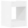 Stojak na rośliny z półką 2 pcs Biały 30 x 30 x 40 cm
