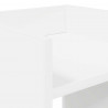 Stojak na rośliny z półką 2 pcs Biały 30 x 30 x 40 cm