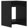 Stojak na rośliny z półką 2 pcs Czarny Dąb 30 x 30 x 40 cm