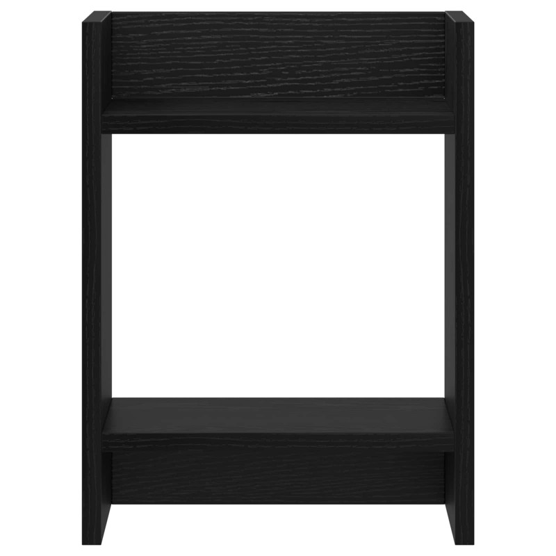 Stojak na rośliny z półką 2 pcs Czarny Dąb 30 x 30 x 40 cm