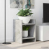 Stojak na rośliny z półką 2 pcs Betonowy Szary 30 x 30 x 40 cm