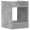 Stojak na rośliny z półką 2 pcs Betonowy Szary 30 x 30 x 40 cm