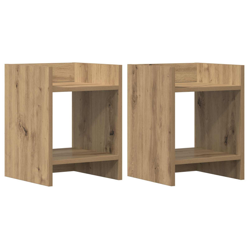 Stojak na rośliny 2 pcs Dąb Rzemieślniczy 30 x 30 x 40 cm
