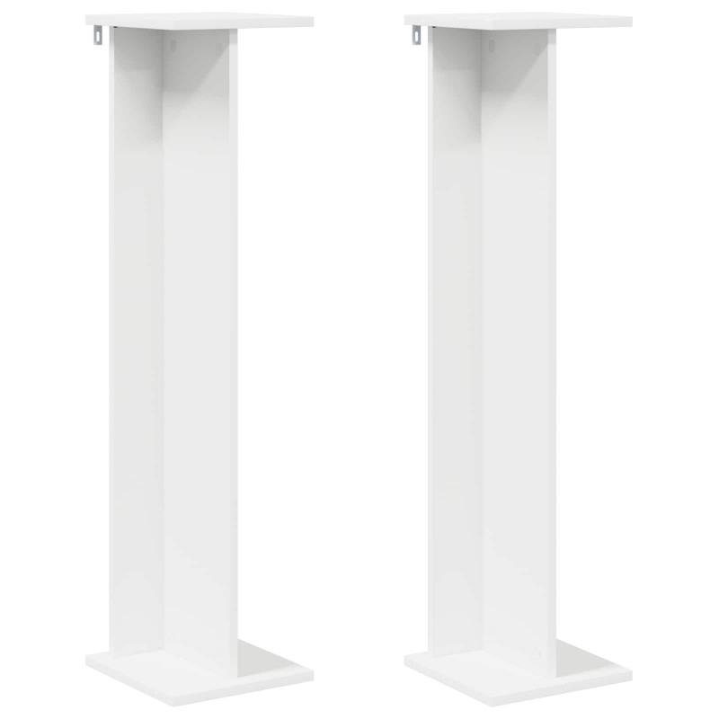 Stojak na rośliny 2 pcs Biały 25 x 25,5 x 100,5 cm