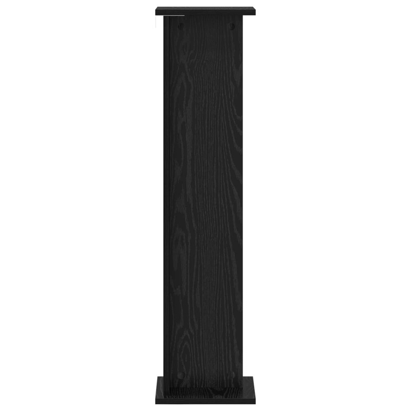 Stojak na rośliny 2 pcs Czarny Dąb 25 x 25,5 x 100,5 cm