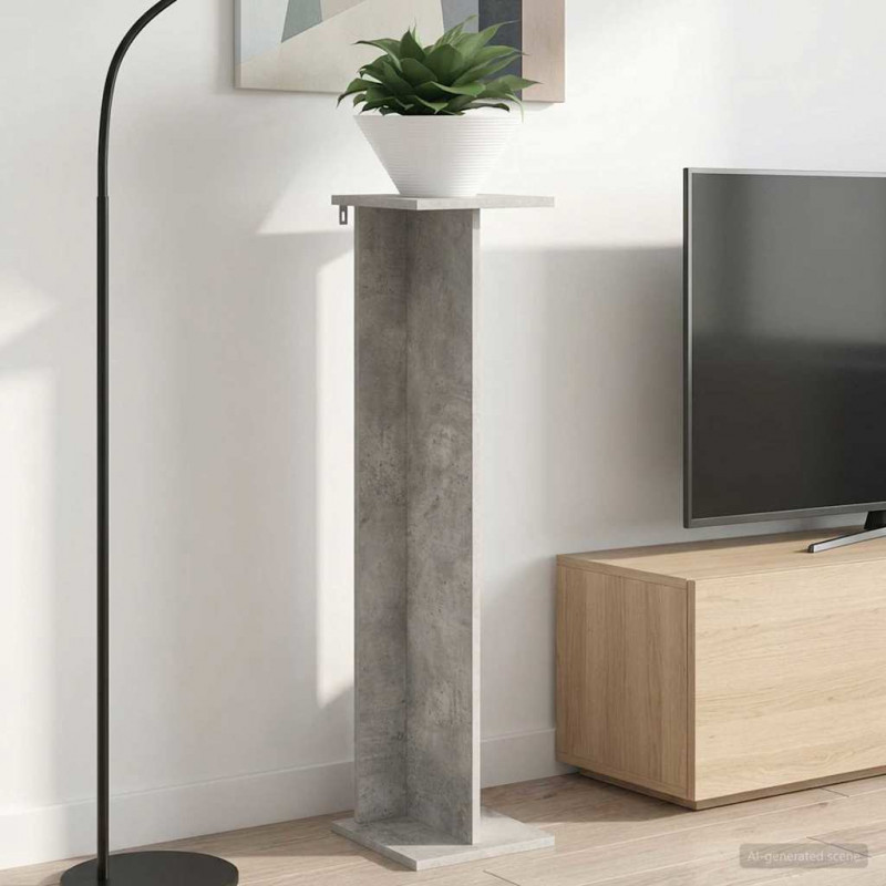 Stojak na rośliny Betonowy Szary 25 x 25,5 x 100,5 cm