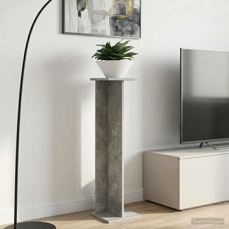 Stojak na rośliny 2 pcs Betonowy Szary 25 x 25,5 x 100,5 cm