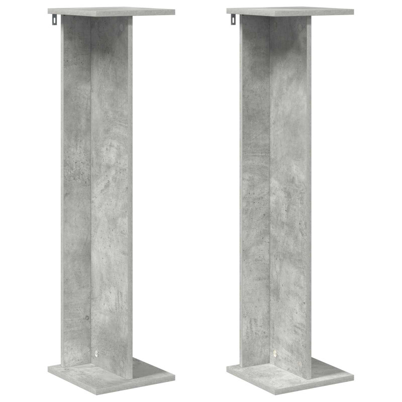 Stojak na rośliny 2 pcs Betonowy Szary 25 x 25,5 x 100,5 cm