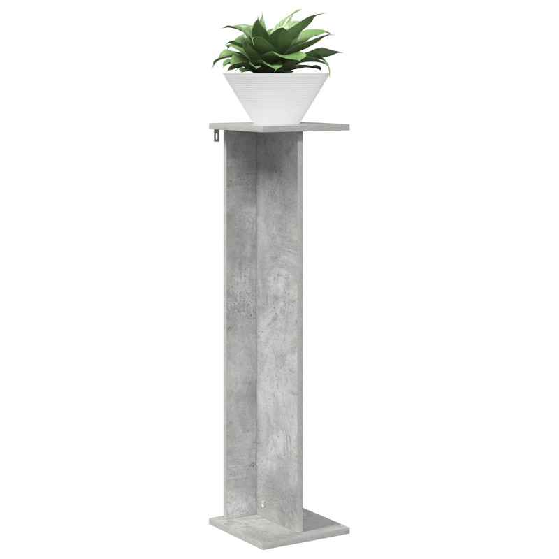 Stojak na rośliny 2 pcs Betonowy Szary 25 x 25,5 x 100,5 cm