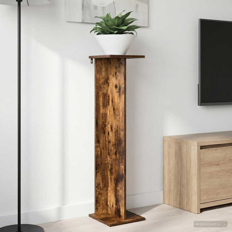Stojak na rośliny 2 pcs Dąb Wędzony 25 x 25,5 x 100,5 cm