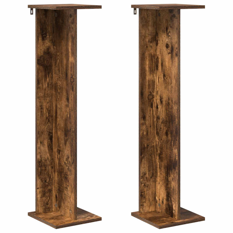 Stojak na rośliny 2 pcs Dąb Wędzony 25 x 25,5 x 100,5 cm