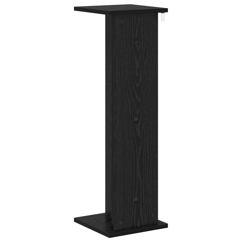 Stojak na rośliny 2 pcs Czarny Dąb 25 x 25,5 x 80,5 cm