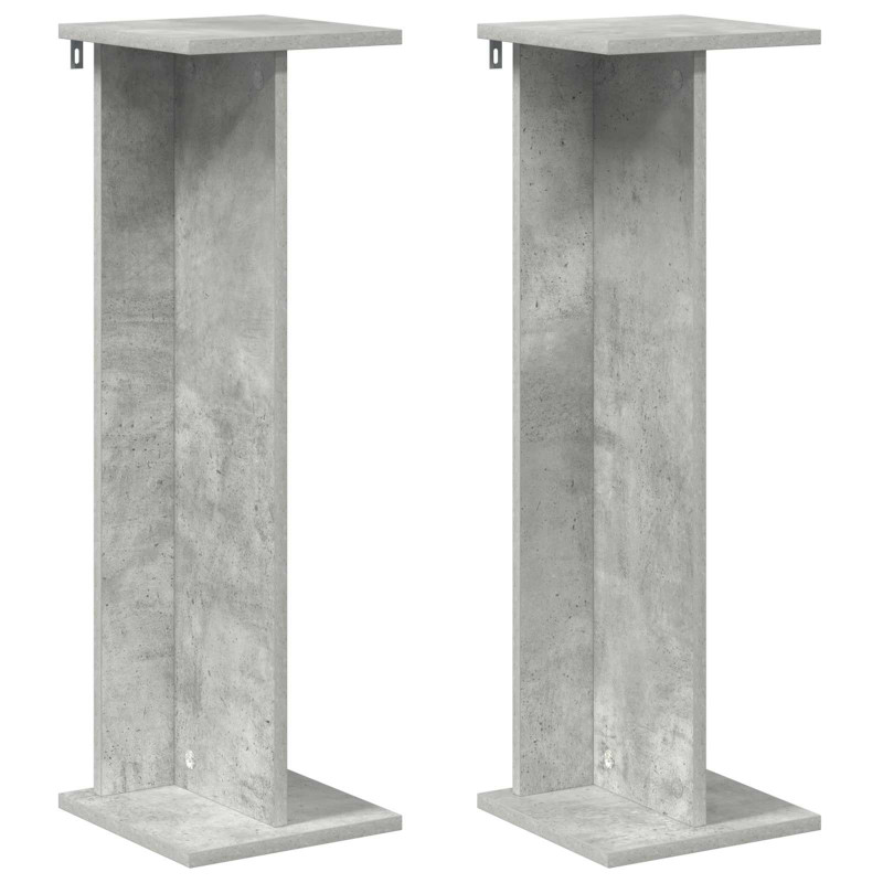 Stojak na rośliny 2 pcs Betonowy Szary 25 x 25,5 x 80,5 cm