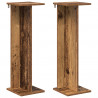 Stojak na rośliny 2 pcs Stare drewno 25 x 25,5 x 80,5 cm