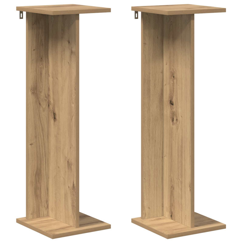 Stojak na rośliny 2 pcs Dąb Rzemieślniczy 25 x 25,5 x 80,5 cm