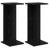 Stojak na rośliny 2 pcs Czarny Dąb 25 x 25,5 x 60,5 cm