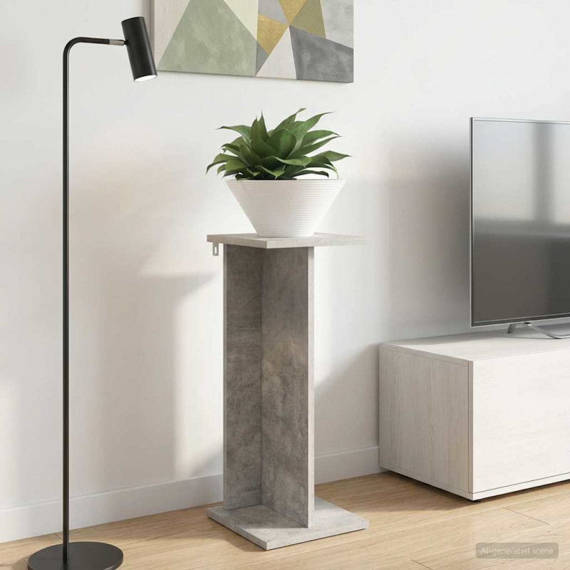 Stojak na rośliny Betonowy Szary 25 x 25,5 x 60,5 cm