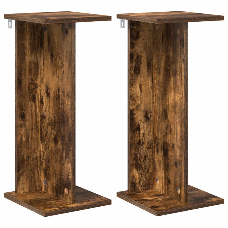Stojak na rośliny 2 pcs Dąb Wędzony 25 x 25,5 x 60,5 cm