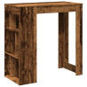 Stolik barowy z przegrodami, stare drewno, 102x50x103,5 cm