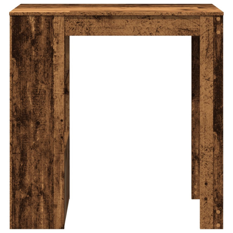 Stolik barowy z przegrodami, stare drewno, 102x50x103,5 cm