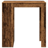 Stolik barowy z przegrodami, stare drewno, 102x50x103,5 cm