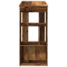 Stolik barowy z przegrodami, stare drewno, 102x50x103,5 cm