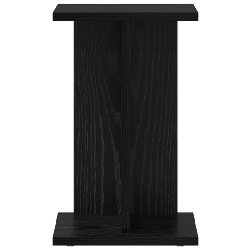 Stojak na rośliny 2 pcs Czarny Dąb 25 x 25,5 x 40,5 cm