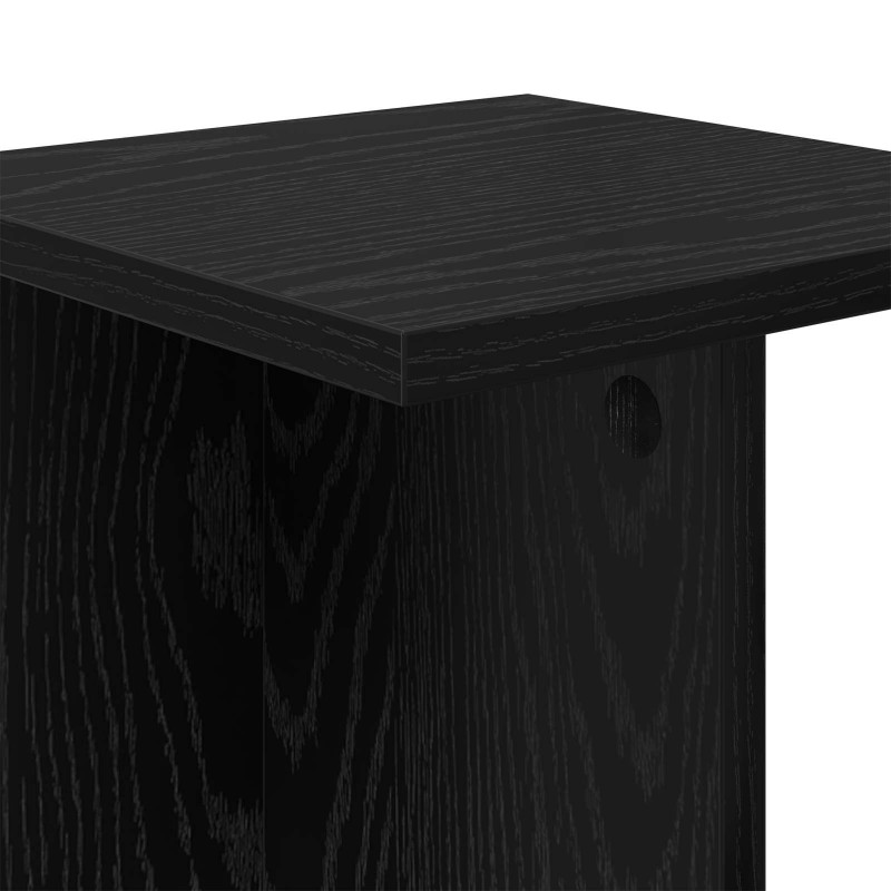 Stojak na rośliny 2 pcs Czarny Dąb 25 x 25,5 x 40,5 cm