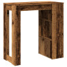 Stolik barowy z przegrodami, stare drewno, 102x50x103,5 cm