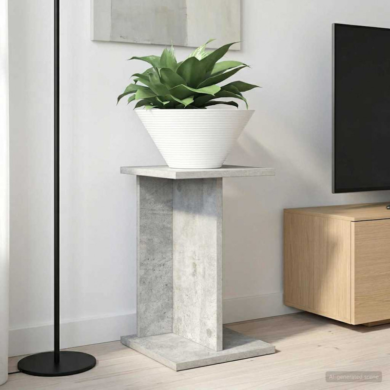 Stojak na rośliny 2 pcs Betonowy Szary 25 x 25,5 x 40,5 cm