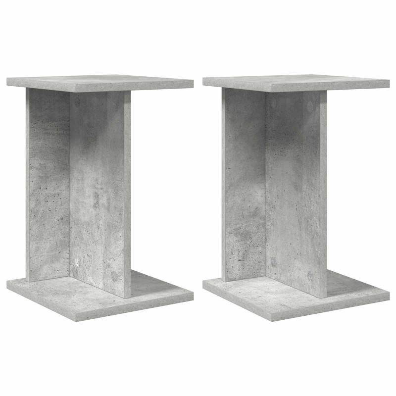 Stojak na rośliny 2 pcs Betonowy Szary 25 x 25,5 x 40,5 cm