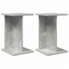 Stojak na rośliny 2 pcs Betonowy Szary 25 x 25,5 x 40,5 cm