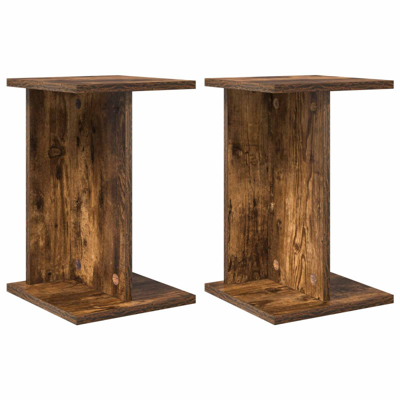 Stojak na rośliny 2 pcs Dąb Wędzony 25 x 25,5 x 40,5 cm