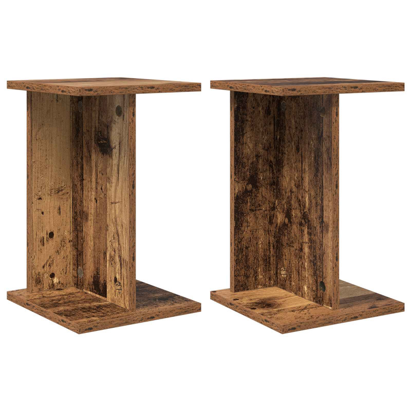 Stojak na rośliny 2 pcs Stare drewno 25 x 25,5 x 40,5 cm
