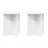 Stojak na rośliny 2 pcs Biały Ø40 x 40 cm Drewno inżynieryjne