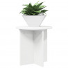 Stojak na rośliny 2 pcs Biały Ø40 x 40 cm Drewno inżynieryjne
