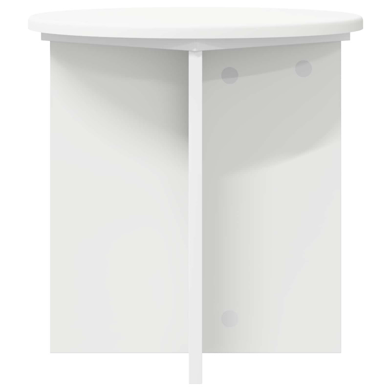 Stojak na rośliny 2 pcs Biały Ø40 x 40 cm Drewno inżynieryjne