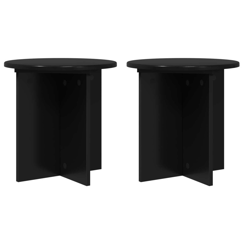 Stojak na rośliny 2 pcs Czarny 40 x 40 x 40 cm