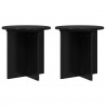 Stojak na rośliny 2 pcs Czarny 40 x 40 x 40 cm