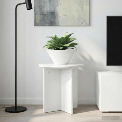 Stojak na rośliny 2 pcs Biały wysoki połysk 40 x 40 x 40 cm