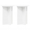 Stojak na rośliny 2 pcs Biały Ø29,5 x 40 cm Drewno inżynieryjne