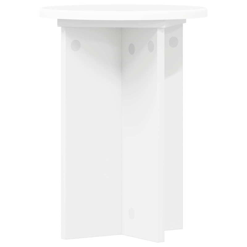 Stojak na rośliny 2 pcs Biały Ø29,5 x 40 cm Drewno inżynieryjne