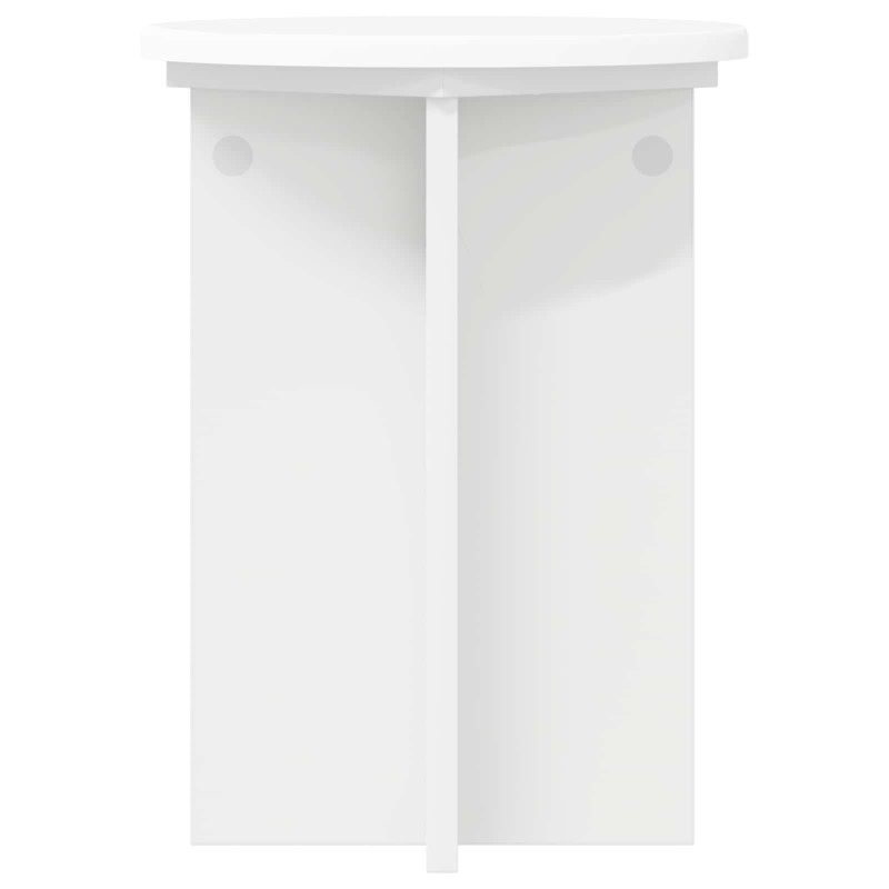 Stojak na rośliny 2 pcs Biały Ø29,5 x 40 cm Drewno inżynieryjne