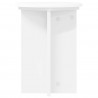 Stojak na rośliny 2 pcs Biały Ø29,5 x 40 cm Drewno inżynieryjne