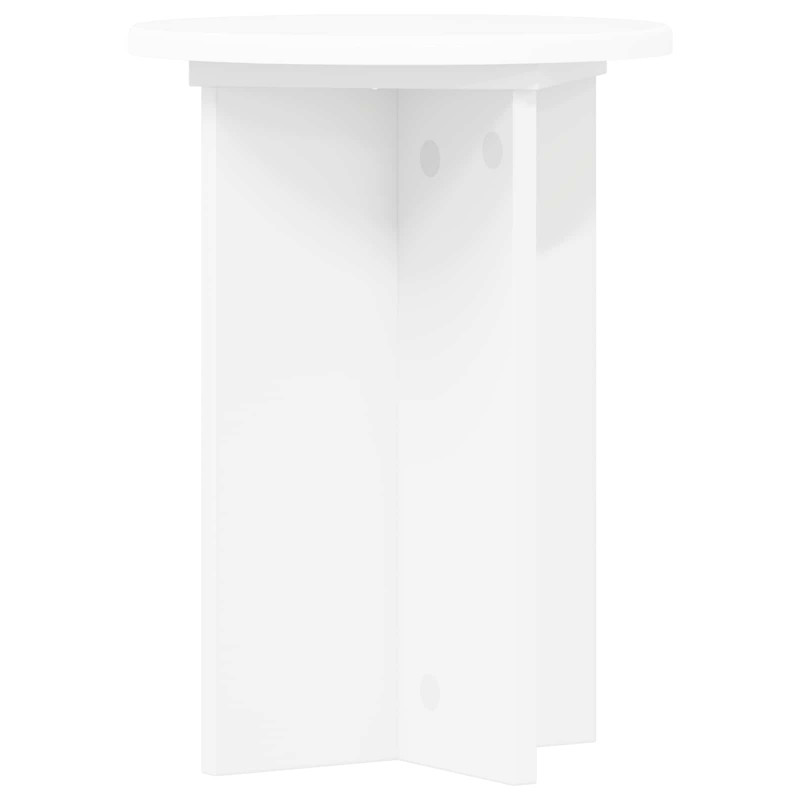 Stojak na rośliny 2 pcs Biały Ø29,5 x 40 cm Drewno inżynieryjne